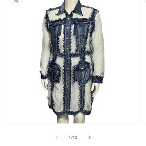 Adore Blue and White Denim Dress Perfect for that Country Gal